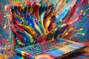 Laptop-paint-art